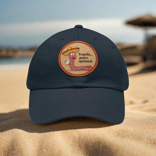 Tequila Pants Optional, Sombrero Worm Hat, Beach Hat, Tequila Inspired Cap - Coastal Collections